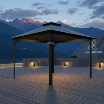 Аренда Шатер беседка Green Glade 1081 2,2х2х2 м полиэстер в Karat Resort — ART SPACE