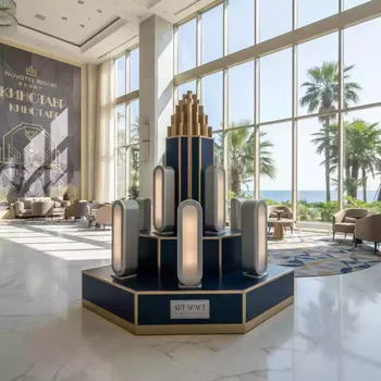 Аренда Стойки дизайнерские для выкладки Boneco в Novotel Resort — ART SPACE