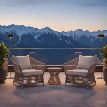 Аренда Комплект плетеной мебели T705ANT Y137C W85 2Pcs latte в Radisson Hotel Rosa Khutor — ART SPACE