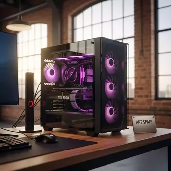 Аренда ПК игровой VIP RTX 5090 Ryzen 5 7600 32 GB SSD 2 TB HDD DVDRW в Alpha Sirius — ART SPACE