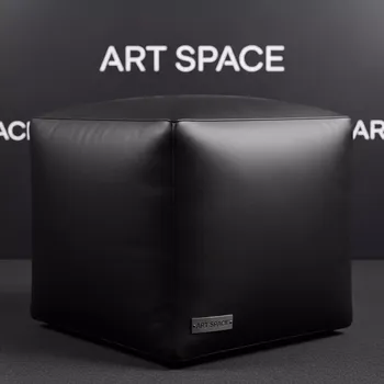 Аренда Пуф черный из экокожи Vental на пляже «Маяк» — ART SPACE