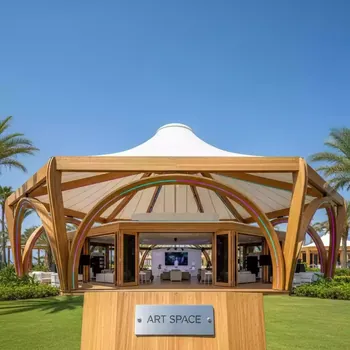 Аренда Шатер деревянный Wood 6 в санатории «Заполярье» — ART SPACE