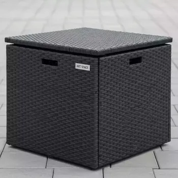 Аренда Стол сундук Лузон Плюс Luzon Plus Flat Wicker под ротанг графит в ресторане «Сыроварня» — ART SPACE