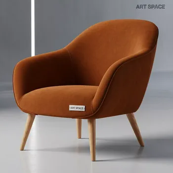 Аренда Кресло Капучино велюр Bella 08 ножки из бука лак на арене «Фишт» — ART SPACE