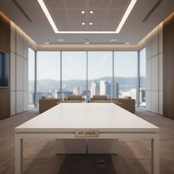 Аренда Стол Лидер 2 белый кромка ПВХ в Courtyard by Marriott Sochi — ART SPACE