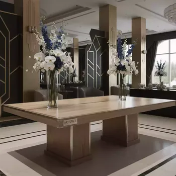 Аренда Стол Лидер 1 орех шампань кромка ПВХ 1500х800 в отеле Radisson Lazurnaya — ART SPACE