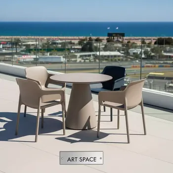 Аренда Комплект мебели пластиковой Sky Pro Ø105 в пляжном клубе Del Mar — ART SPACE