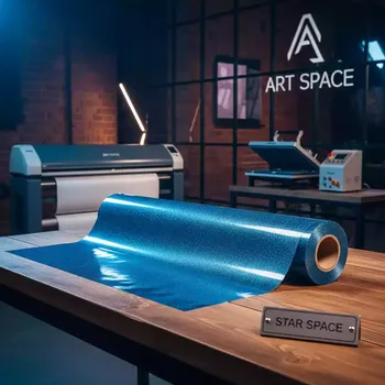 Аренда Пленка термотрансферная для плоттерной резки Chemica Bling Bling Star Light Blue на вилле «Анна» — ART SPACE
