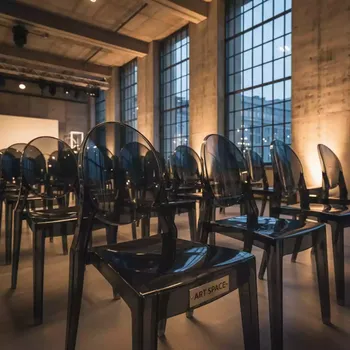 Аренда Стулья черные прозрачные в Courtyard by Marriott Sochi — ART SPACE