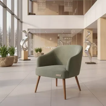 Аренда Полукресло Шарри велюр Selesta 42 ножки бук морилка светлый орех в Golden Tulip Rosa Khutor — ART SPACE