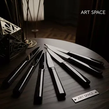 Аренда Нож столовый Sapporo черный в Mantera Supreme — ART SPACE