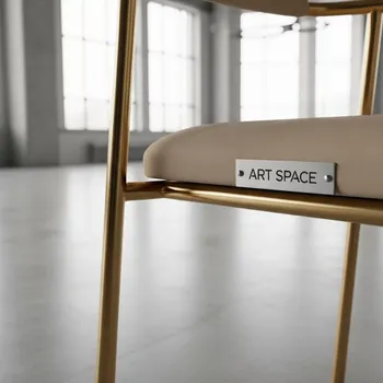 Аренда Стул Хит каркас золото кросс бежевый в усадьбе Голицына — ART SPACE