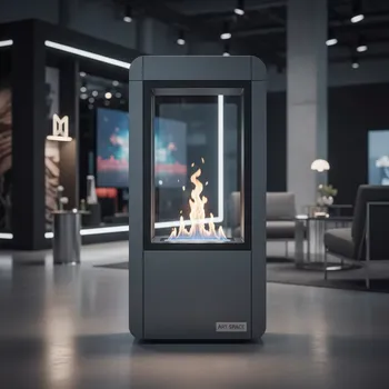 Аренда Обогреватель газовый каминный Blue Belle серый на Сочи Автодроме — ART SPACE