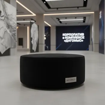 Аренда Пуф малый НОРМАН бархатный черный в комплексе «Дагомыс» — ART SPACE