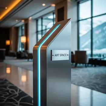 Аренда Стойка с боковым креплением и рамкой в Green Flow Hotel — ART SPACE