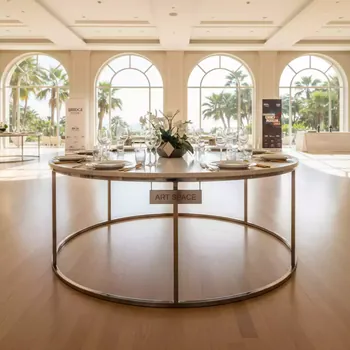 Аренда Стол банкетный лидер диаметр 150 см в Bridge Resort — ART SPACE