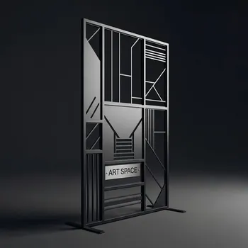 Аренда Ширма металлическая чёрная в VK Stadium Sirius — ART SPACE
