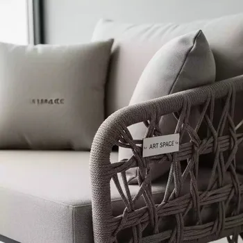 Аренда Кресло лаунж плетеное с подушками Lounge в санатории «Заполярье» — ART SPACE
