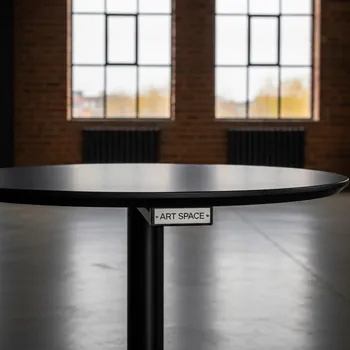 Аренда Стол Cafe table черная столешница в лофте «Студия 21» — ART SPACE