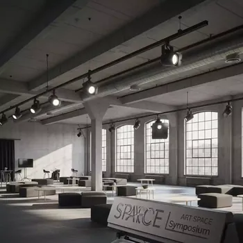 Аренда Шинопроводы магнитные трековые черные в лофте «Студия 21» — ART SPACE