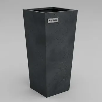 Аренда Кашпо Prosperplast Urbi Square Effect 49,21 л антрацит в Поляна 1389 Отель и Спа — ART SPACE