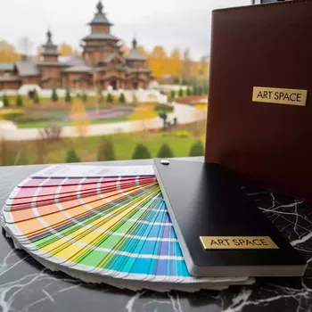 Аренда Плоттерная пленка Oracal 641 веер с палитрой в этно-парке «Моя Россия» — ART SPACE