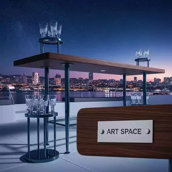 Аренда Стол барный деревянный Sorrento на парусной регате (Сочи) — ART SPACE