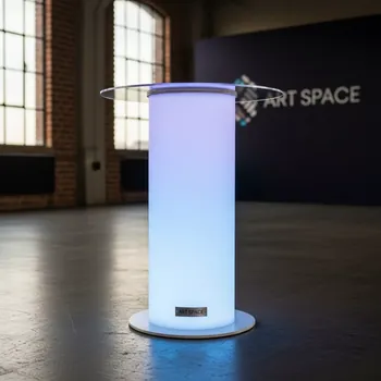 Аренда Стол коктейльный с подсветкой LED 70 см в лофте «Студия 21» — ART SPACE
