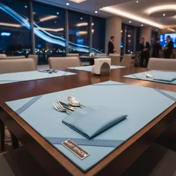 Аренда Комплект плейсмат и куверт на 2 прибора голубой в Rodina Grand Hotel & SPA — ART SPACE