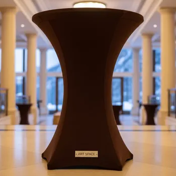 Аренда Чехол стрейч для коктейльного стола шоколадный в Rixos Krasnaya Polyana — ART SPACE