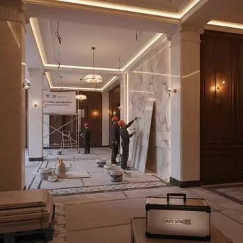 Аренда Клей плиточный для внутренних работ в ресторане «Сыроварня» — ART SPACE