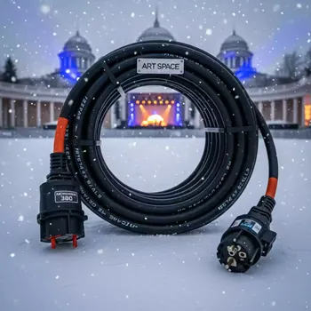 Аренда Кабель силовой удлинитель 380В 20 м в санатории «Металлург» — ART SPACE