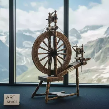 Аренда Прялка старинная на площадке Rosa Peak (2320м) — ART SPACE