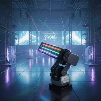 Аренда Вращающаяся голова Laserbeam лазербар RGB 6 Вт в пляжном клубе Del Mar — ART SPACE