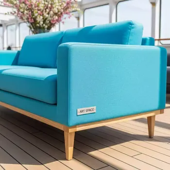 Аренда Диван Сега текстиль сосна turquoise на теплоходе «Дагомыс» — ART SPACE