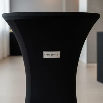 Аренда Стрейч чехол черный на коктейльный стол в Stella di Mosca — ART SPACE