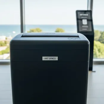 Аренда Шредер уничтожитель Rexel Momentum X420 4х40 мм в Radisson Collection Paradise — ART SPACE