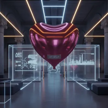 Аренда Сердце фольгированное розовое 46 см в усадьбе Голицына — ART SPACE