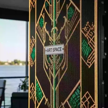 Аренда Светодиодный экран A2 M11 шаг 2 мм в ресторане «Voda» — ART SPACE