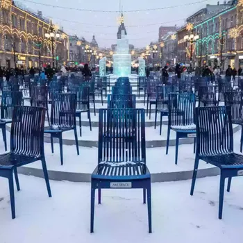 Аренда Стул Si Si Barcode металлический на Медальной площади — ART SPACE