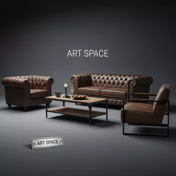 Аренда Комплект 7 LC6T коричневый в ресторане «Плакучая Ива» — ART SPACE