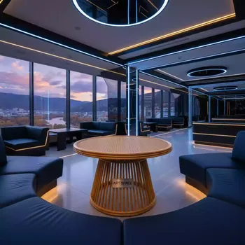 Аренда Столик бамбук Rotang Lux D 60 в Radisson Collection Paradise — ART SPACE