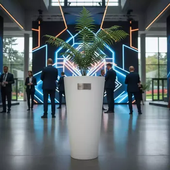 Аренда Кашпо для цветов Prosperlant Tubus Slim 8 4 л белый в санатории «Октябрьский» — ART SPACE