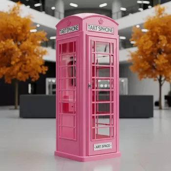 Аренда Фотозона Pink Phone Box в Ледовом дворце «Айсберг» — ART SPACE