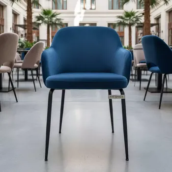 Аренда Стул Аэр ножки черные велюр синий в Courtyard by Marriott Sochi — ART SPACE