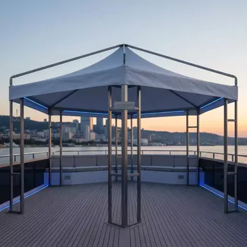 Аренда Шатер пагода 16 м² на VIP теплоходе (Морпорт Сочи) — ART SPACE