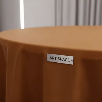 Аренда Скатерть круглая карамельная Pantone 729 в усадьбе Голицына — ART SPACE