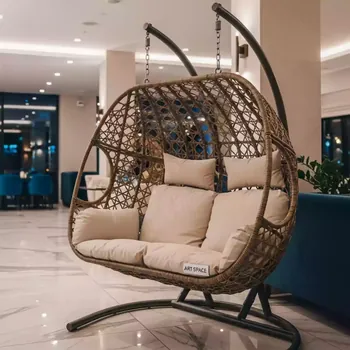 Аренда Подвесное кресло двухместное BUENO GRANDE 2XL светло коричневое в ресторане «Brunello» — ART SPACE