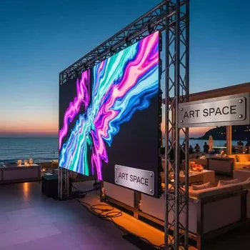 Аренда Светодиодный экран 3,5х2 м P3,9 в пляжном клубе Del Mar — ART SPACE