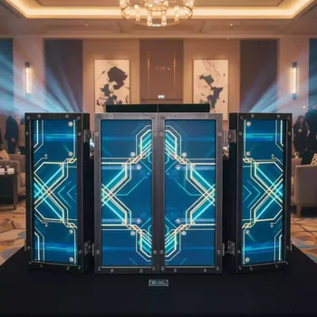 Аренда Стойка ширма LED для DJ 4 створчатая Eventfacade в Mövenpick Hotel — ART SPACE